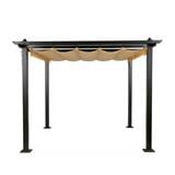 HOMEPRO SPRING GAZEBO RELAX TENT YF3809 3MX3M BROWN