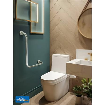 MOYA L-SHAPED GRAB BAR SN118 CHROME H36.5XW26XD2.5 CM