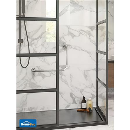 MOYA L-SHAPED GRAB BAR SN118 CHROME H36.5XW26XD2.5 CM