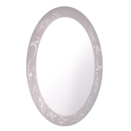 MOYA SANDBLASTED MIRROR SILVER VM-M50 80X60CM OVAL
