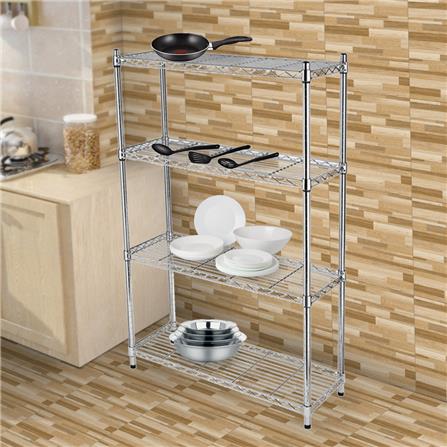 HOMEPRO FURDINI SHELF 4 TIER 184804-CR W120XD45XH160 CM CHROME