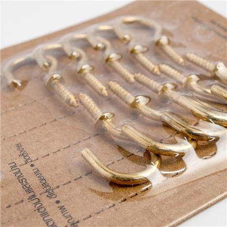 HOLDBACK HOOKS HOME LIVING STYLE GOLD 10PCS