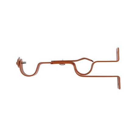 WALL BRACKET HOME LIVING STYLE STEEL 2-LAYER 25MM BROWN