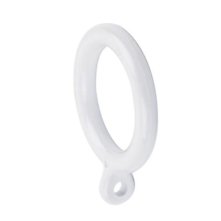 CURTAIN RINGS HOME LIVING STYLE 33MM WHITE 10PCS
