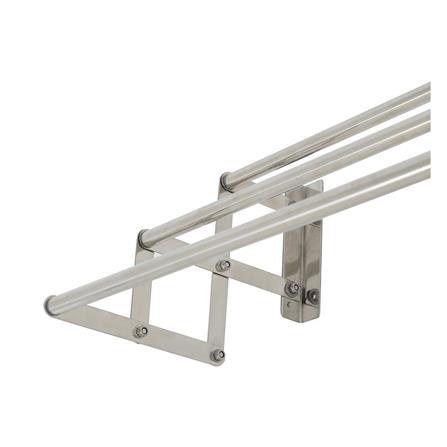 WALL RACK STAINLESS 3 STEPS 80cm PLIM