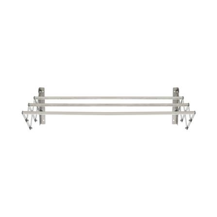 WALL RACK STAINLESS 3 BARS 80cm PLIM