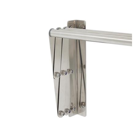WALL RACK STAINLESS 3 BARS 80cm PLIM