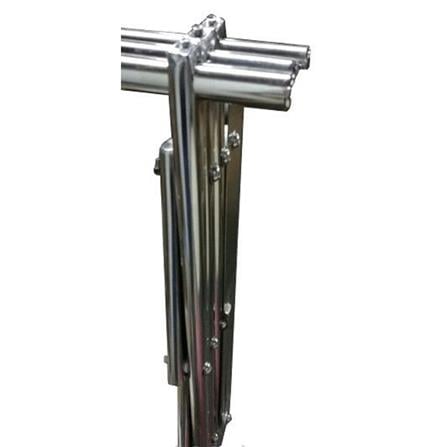 WALL RACK STAINLESS 3 BARS 100cm PLIM