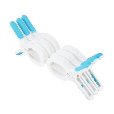 CLOTH CLIP JUMBO PLIM WHITE/BLUE PACK6