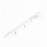 STAINLESS STEEL KITCHEN RAIL 35CM WITH 5 HOOKS EKONO