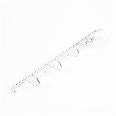 STAINLESS STEEL KITCHEN RAIL 35CM WITH 5 HOOKS EKONO