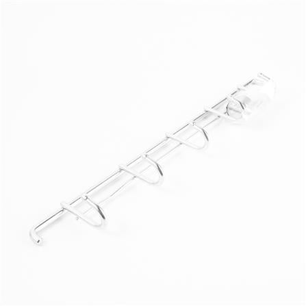 STAINLESS STEEL KITCHEN RAIL 35CM WITH 5 HOOKS EKONO