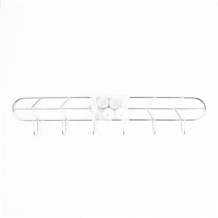 STAINLESS STEEL KITCHEN RAIL WITH 6 HOOKS KECH LEAF 45CM