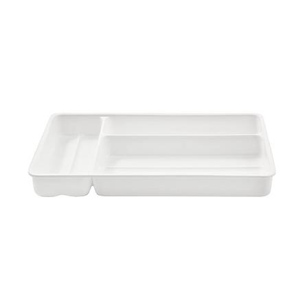 3-COMPARTMENT SILVERWARE TRAY KEYWAY V1028 WHITE