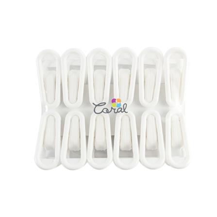 CLOTH CLIP CSP WHITE PACK12
