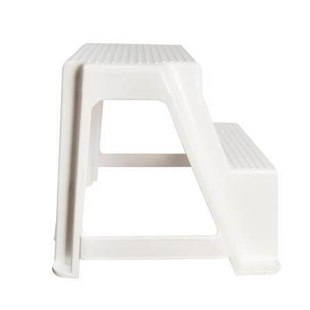 PLASTIC STEP STOOL MATALL 2-STEP WHITE