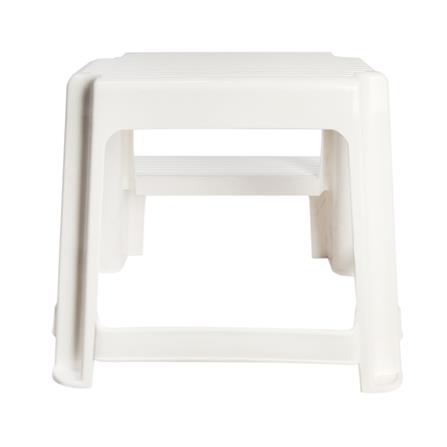 PLASTIC STEP STOOL MATALL 2-STEP WHITE