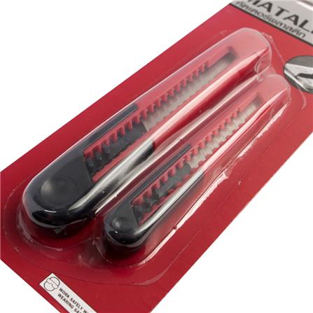 PLASTIC RETRACTABLE UTILITY KNIFE MATALL 2PC/SET