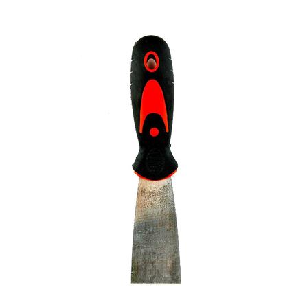 PUTTY KNIFE WITH PLASTIC HANDLE SHINO 1.5IN BLACK-RED