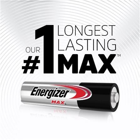 MAX AA 1.5V ALKALINE BATTERY 4PC E91BP4M ENERGIZER