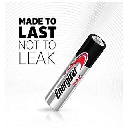 MAX AAA 1.5V ALKALINE BATTERY 8PC E92BP8M ENERGIZER