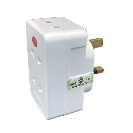 2PIN 4WAY ADAPTOR WITH NEON CT740N CENTO