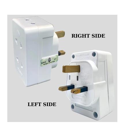 2PIN 4WAY ADAPTOR WITH NEON CT740N CENTO