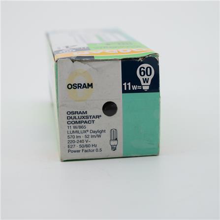 ENERGY LAMP DULUX STAR OSRAM 11W/865 E27 DAYLIGHT