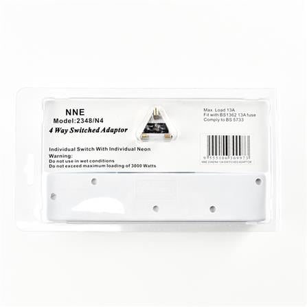 4 WAY T-ADAPTOR WITH NEON 2348 NNE