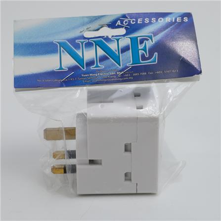 3PIN 3WAY BAKELITE ADAPTOR 9583 NNE