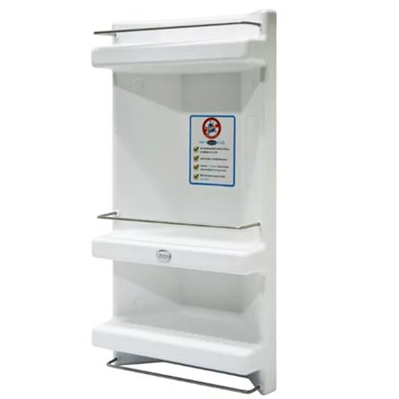 QUEEN 3-TIER CORNER SHELF SH-CAB-C03-WT WHITE (H60XW30XD14 CM)
