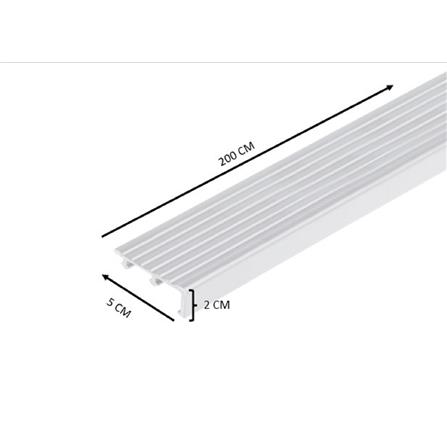 DP STEP NOSING ALUMINIUM 50MM 2M