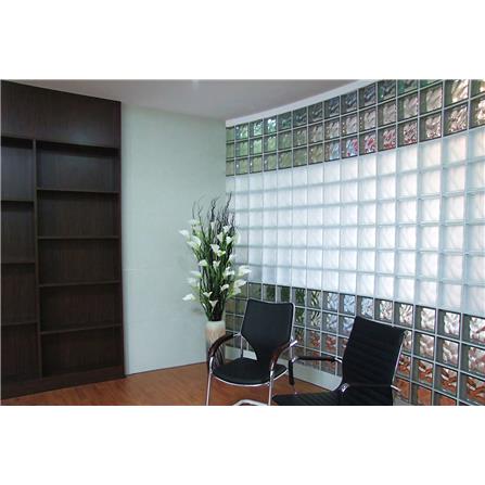 JINGHUA GLASS BLOCK 19X19X8CM MISTY CLOUDY