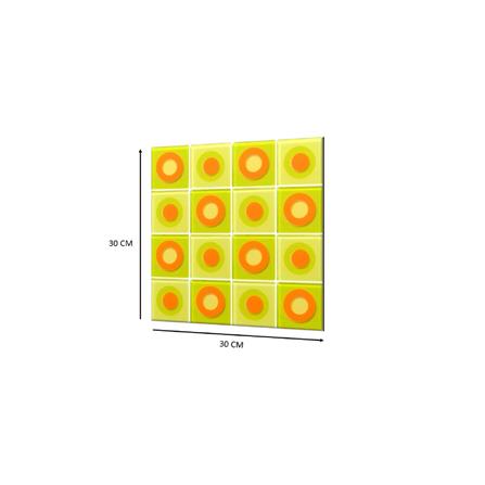 GLASCERA GLASS MOSAIC 30X30 DONUT GREEN