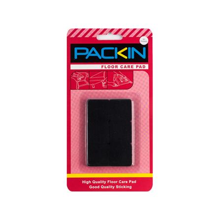 SQUARE FELT PAD PACK IN 25X3MM BLACK 12EA