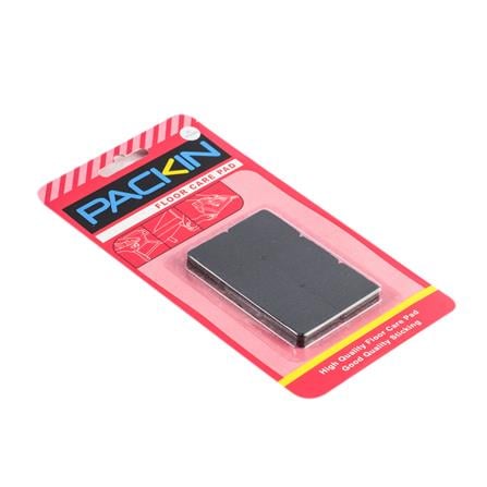 SQUARE FELT PAD PACK IN 25X3MM BLACK 12EA