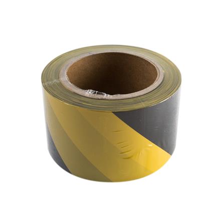 BARRIER TAPE RIGHT 100M YELLOW/BLACK