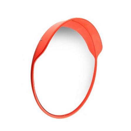 CONVEX TRAFFIC MIRROR WITH BRIM RIGHT 24" ORANGE