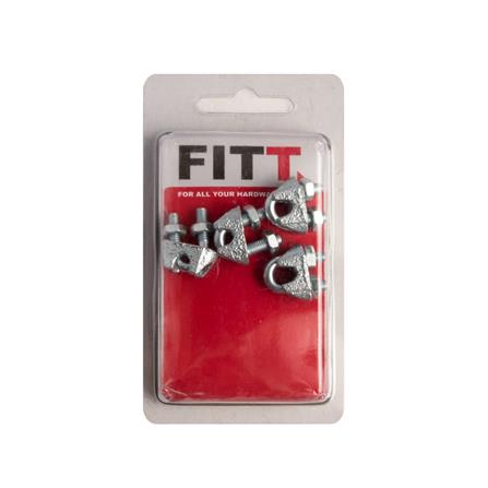 WIRE ROPE CLIP FITT 1/8" 4PCS