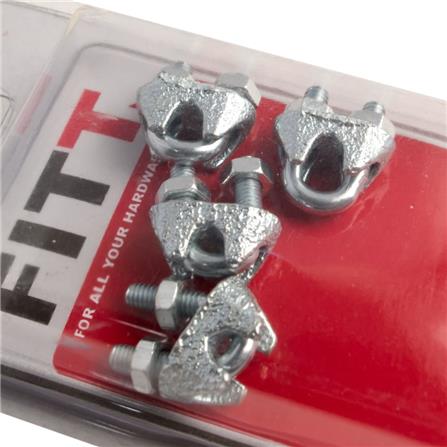 WIRE ROPE CLIP FITT 1/8" 4PCS