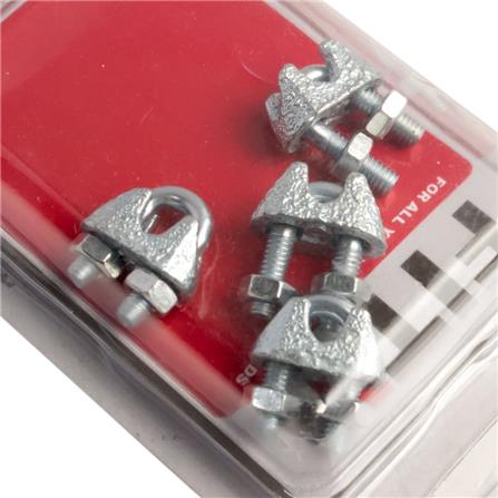 WIRE ROPE CLIP FITT 1/8" 4PCS