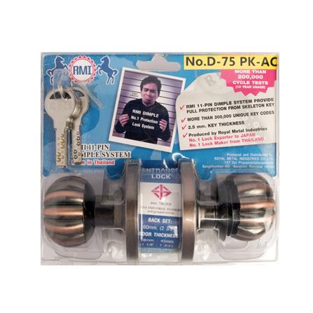 RMI ENTRANCE KNOB D-75 PK-AC