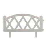 PLASTIC FENCE SPRING HT-806 W60XH26CM WHITE 4PCS