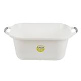 SQUARE BASIN PLIM 48X37cm WHITE