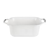 SQUARE BASIN  29X36cm PLIM WHITE