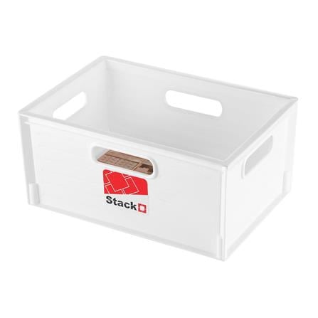 STACKABLE STORAGE BOX STACKO UT-21 S 28X19.5X13.3CM WHITE