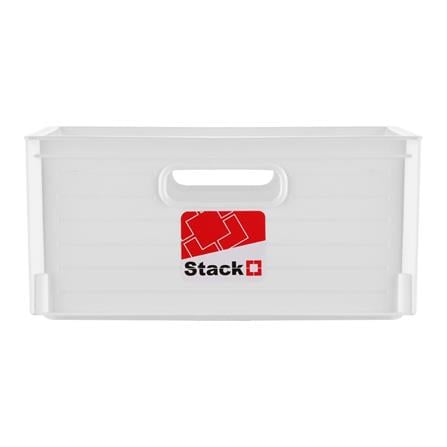 STACKABLE STORAGE BOX STACKO UT-21 S 28X19.5X13.3CM WHITE
