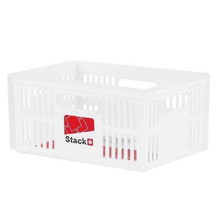 STACKABLE STORAGE BOX STACKO DT-21 S 28X19.8X13.3CM WHITE