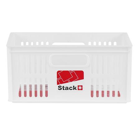 STACKABLE STORAGE BOX STACKO DT-21 S 28X19.8X13.3CM WHITE