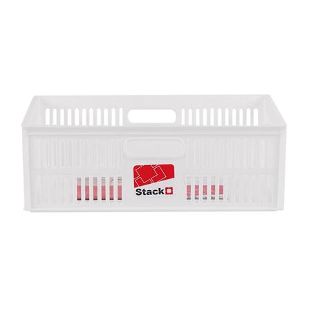 STACKABLE STORAGE BOX STACKO DT-31 M 39X28X13.3CM WHITE